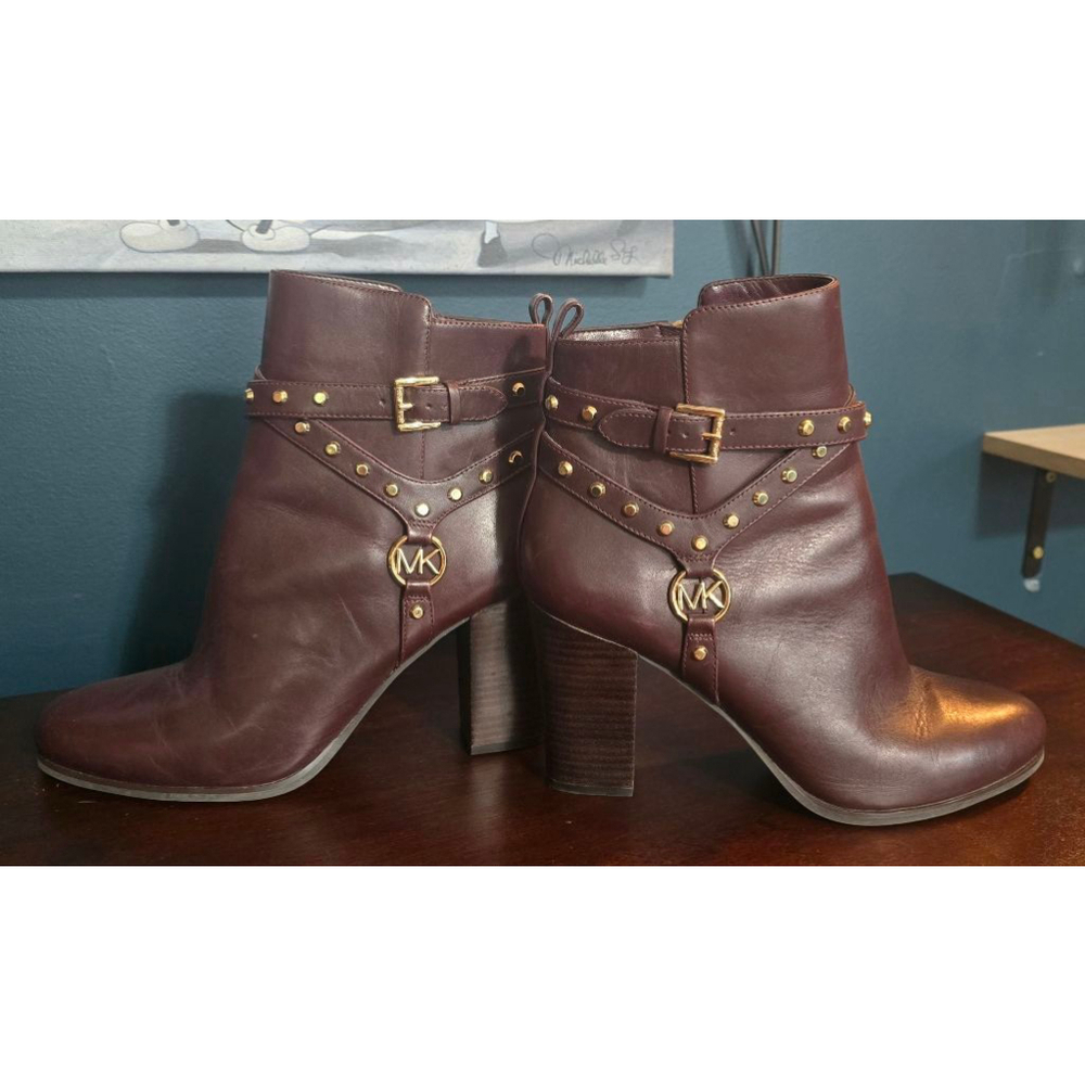 Michael Kors Preston Studded Leather Ankle Boot
